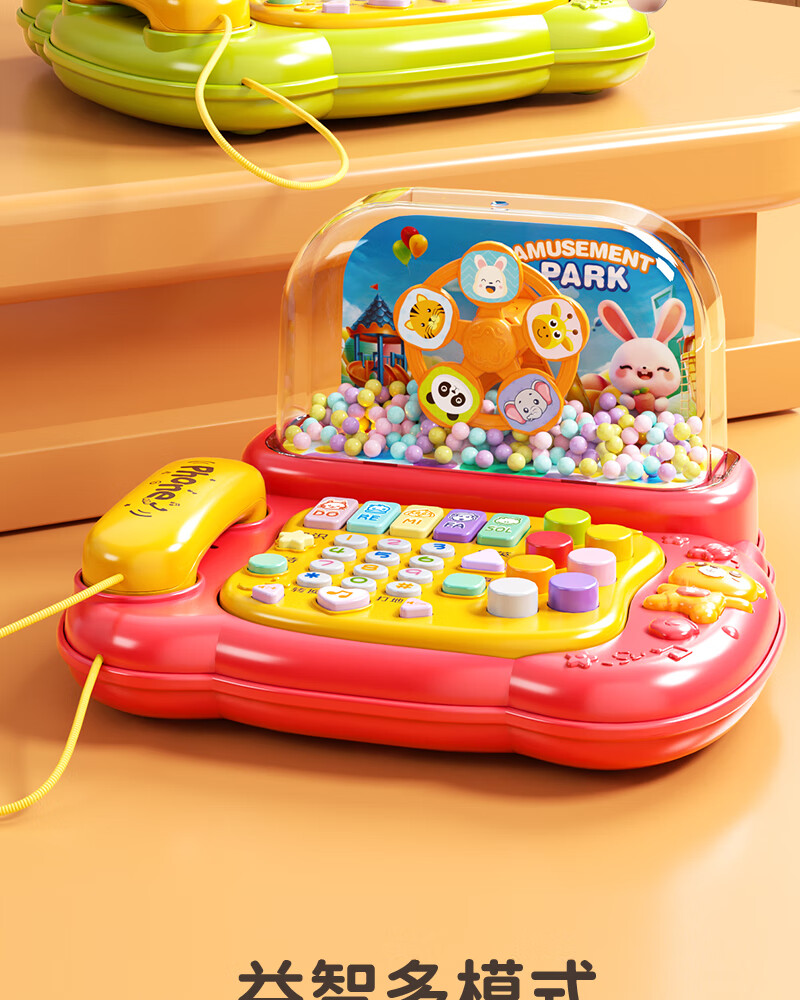 Xinge Children's Toy Telephone, 1-2 Years Old Infant Toddler Early Education, Multifunctional Realistic Landline Phone, 12 Months, for Boys And Girls 2