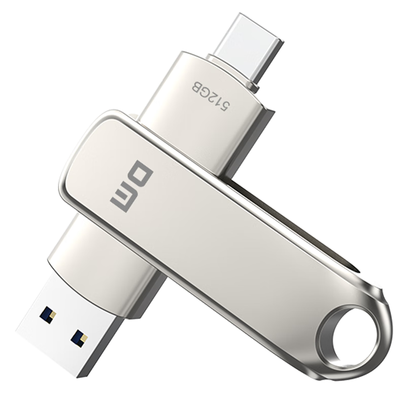 DM Daimai 512GB Type-C USB3.2 Android Phone Flash Drive, Metal PD189 Dual-Interface High-Speed Drive for Phones And Computers