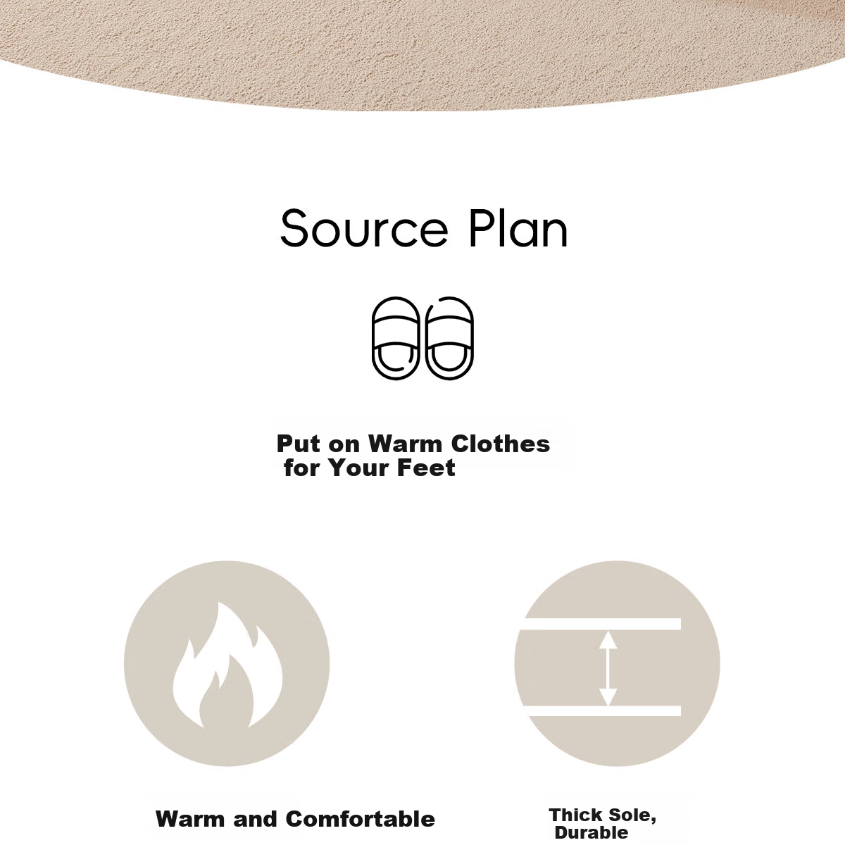 Grace Waterproof Cotton Slippers for Men, Autumn And Winter Indoor Home Use, Fleece-Lined Warm Non-Slip Thick-Soled Stepping-In Couple Cotton Slippers for Wome 4