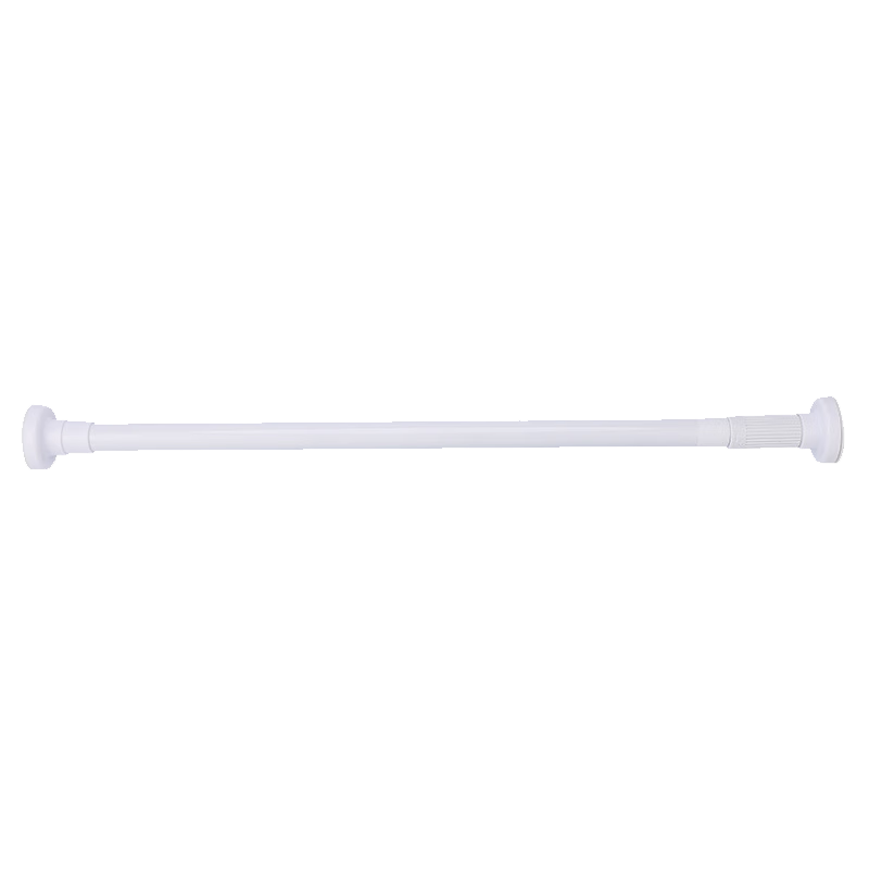 Jingjiayi No-Drill Extendable Clothes Drying Rod, Stainless Steel Curtain Rod, Shower Curtain Rod, Door Curtain Rod, Wardrobe Support Pole, White