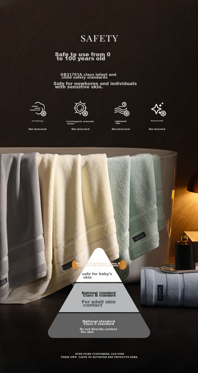 Canasin Bath Towel, 32S Pure Cotton, Ultra-Soft, Extra Large And Thick, Class A, for Adult Men And Women, Green, 150*80cm, Sports 6