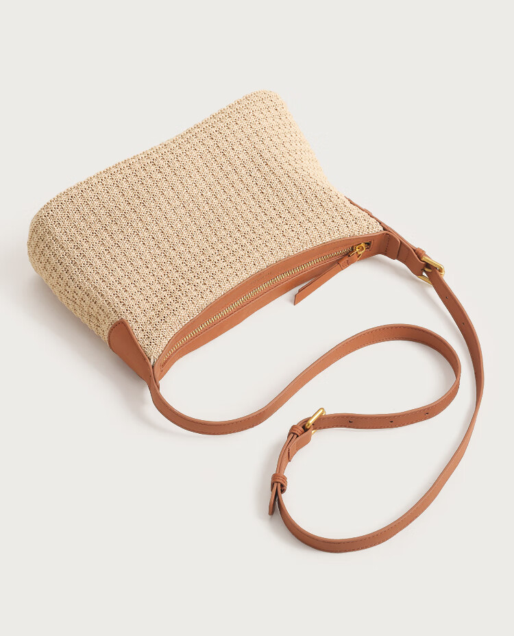 Mood New Casual Vacation Beach Bag, Hobo Underarm Bag, Commuter Tote Crossbody Woven Bag, Birthday Gift 14