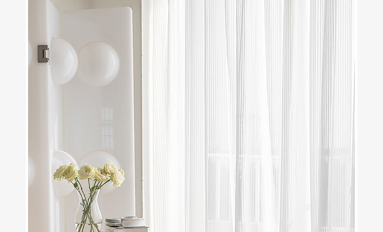 Mercury Home Textiles Translucent Privacy Balcony Curtain Venetian Blinds Perforated Style 300cm Width × 200cm Height (Single Panel) 12