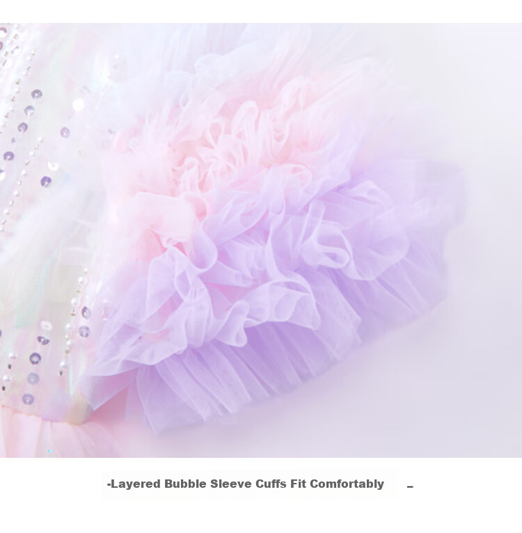 Disney Elsa Princess Girls Summer Dress Children's Tulle Skirt Pink Size 120 10