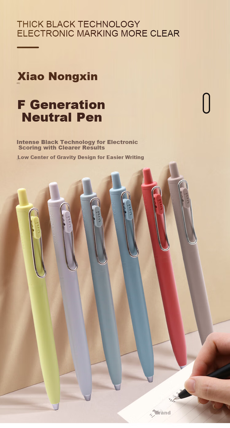 Uni-Mitsubishi Uni-Ball One Series, Small Concentrated Core Second Generation Blue Gel Pen, Aesthetically Pleasing 0.5mm Signing Pen, UMN-SF 5 Pcs 1