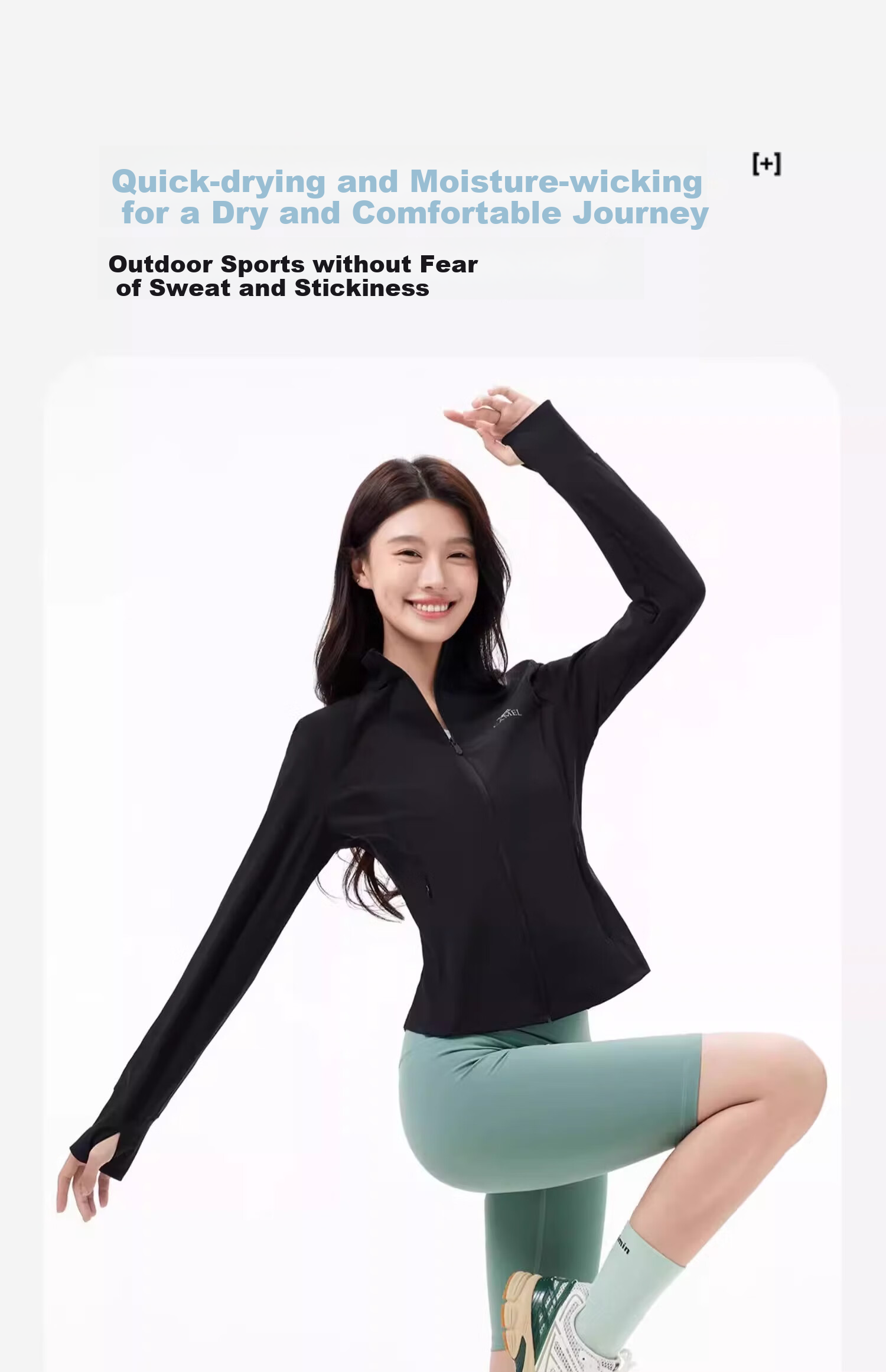 CAMEL Cold White Outdoor Stand-Collar Original Yarn Sun Protection Clothing, Moisture-Wicking Quick-Dry Cool-Feeling Breathable Sun Protection Jacket A25BZ01085 9