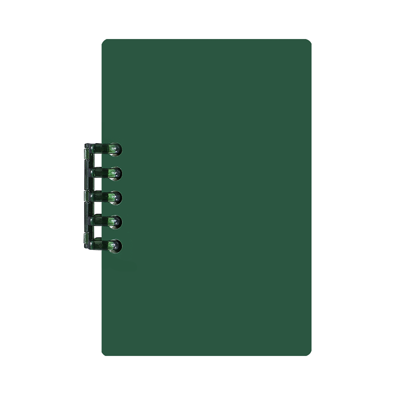 Faramon 2-Pack A7 Refillable Notebook Mini Spiral Pocket Notebook Simple Vocabulary Portable Pocket Notebook Homework Journal Dark Green + Red