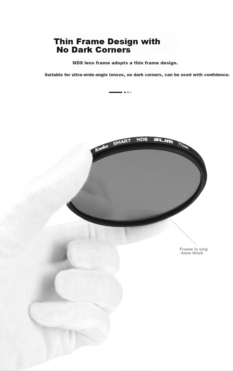 KENKO ND8 SLIM Neutral Density Filter, 72mm 4