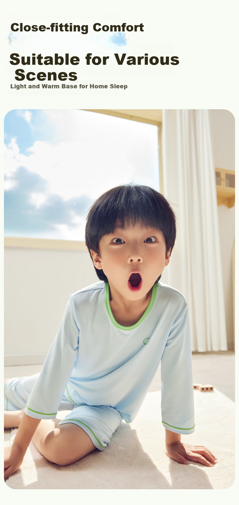 Xiaofanshupotatokids Children's Pajamas, Boys And Girls Home Wear Set, Spring And Summer Sweat-Wicking Breathable, for Older Childre 8