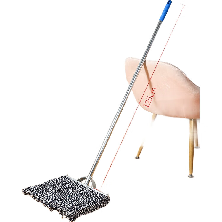 Швабра Aoyida Household Cotton Yarn Mop, традиционная, впитывающая, для пола, большого размера, с широкой насадкой, из чистого хлопка, 40 см