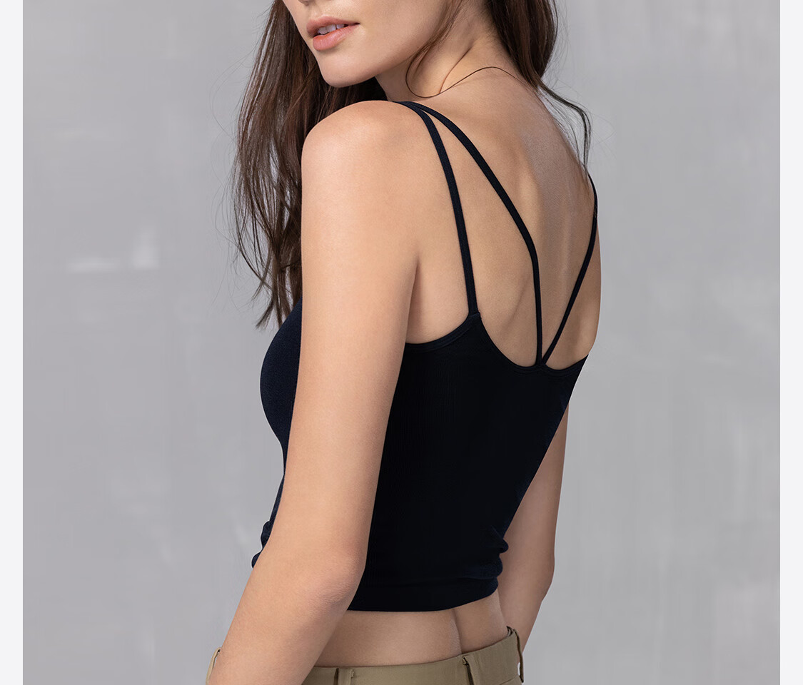 Aimer Women's Summer Sexy Padded Slim Strap Tank Top AM71B091 165 16