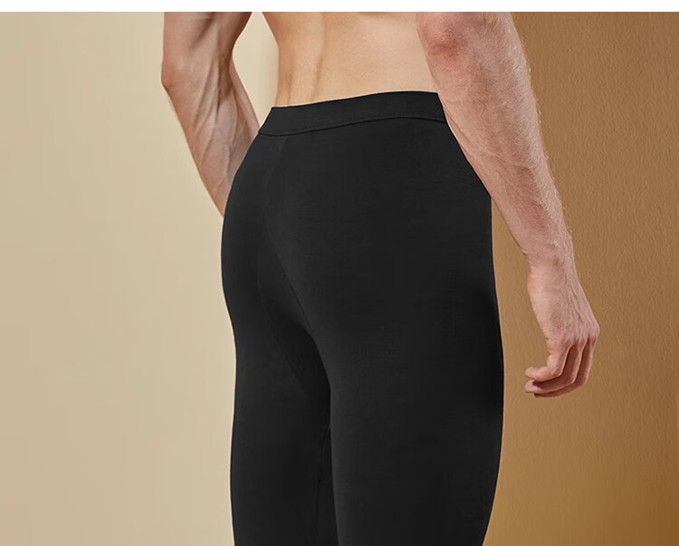Dushiliren Men's Autumn Long Johns, Pure Cotton 10A Antibacterial Cotton Thermal Underwear, Thin Base Layer Pants for Winter Wear 13