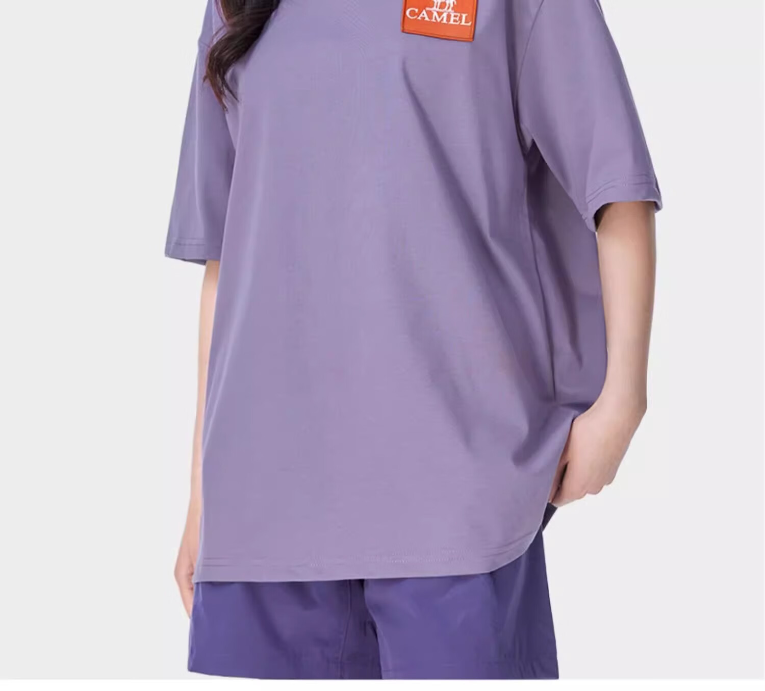 CAMEL Outdoor Quick-Dry T-Shirt for Men And Women, Spring And Summer Fast-Drying Elastic Round Neck Loose Mountain-Style Camping A13BAVV058C 33