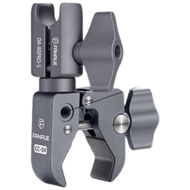 FANAUE Motorcycle Phone Holder Handlebar Heavy Duty Clamp Ball Head Base 17mm Ball Head Sports Camera Quick Release Anti-theft CC-04(80PS)