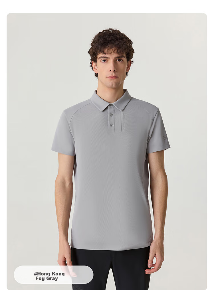 NORTHLAND COOLMAX Quick-Dry Sun Protection Polo Shirt, Outdoor Breathable Antibacterial Elastic Collar Short-Sleeve T-Shirt for Me 12