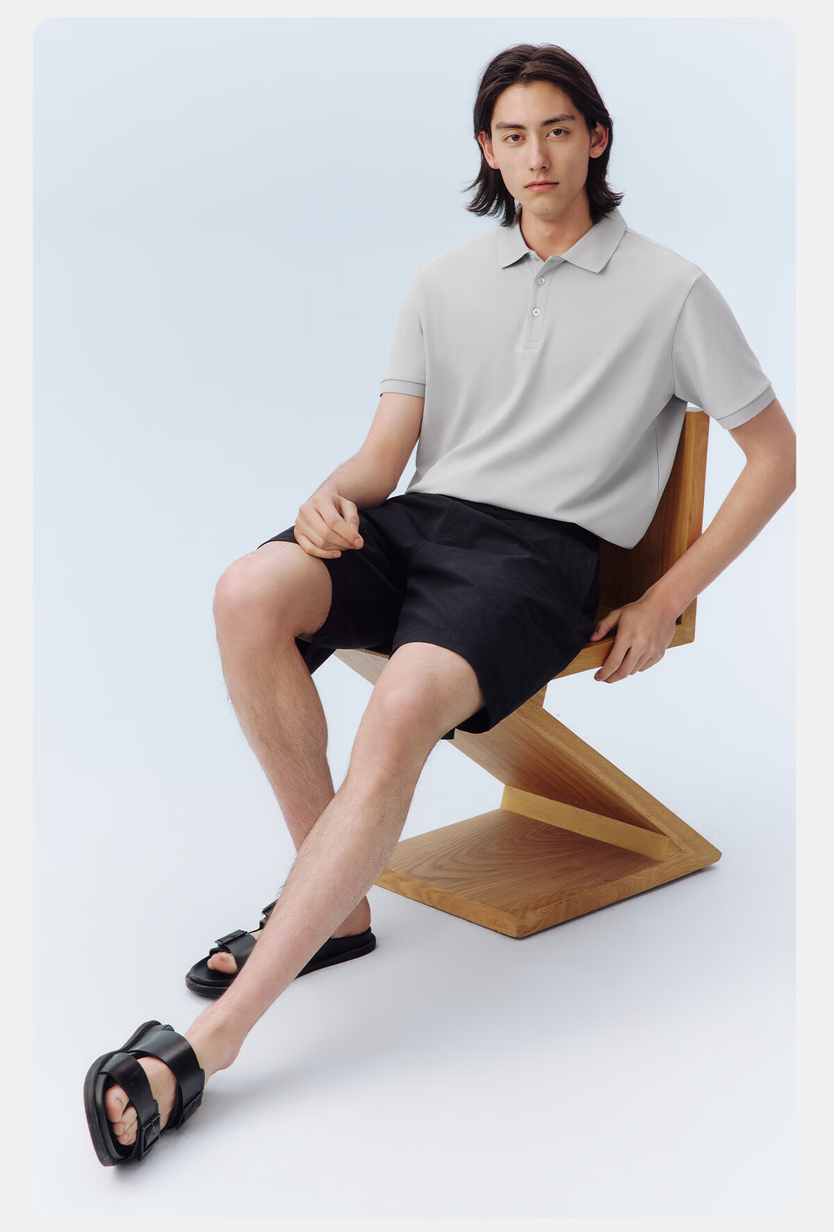 Hodo Ice Cream Polo Shirt Men Summer Ice Silk Cotton Cool Quick-Dry Short Sleeve T-Shirt Dad Style 11