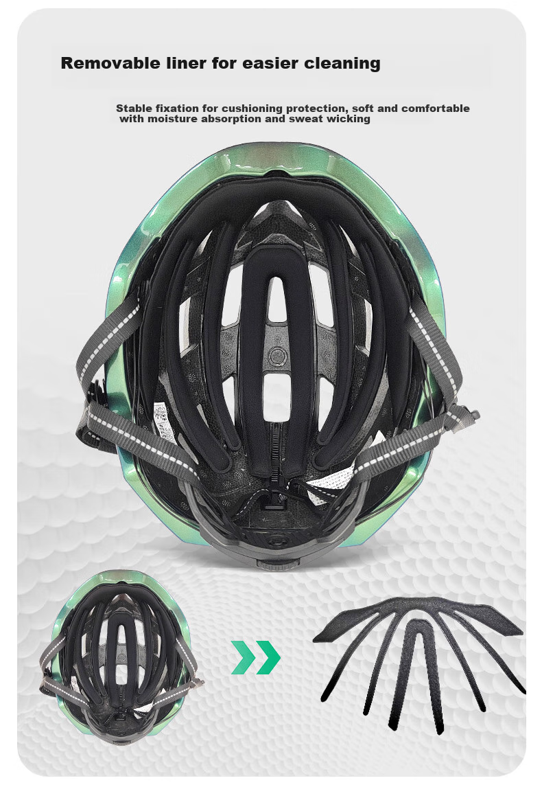 MOON Bicycle Riding Helmet, One-Piece Molded Airflow Safety Helmet, Suitable for Men And Women, Commuting, Mountain Biking, Road Cycling Equipment, Size M 8