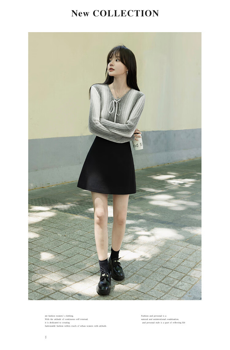 MT Sweet Cool Gradient Seasonal Casual Versatile Fashion Trendy Gradient Long Sleeve Pullover Sweater 7