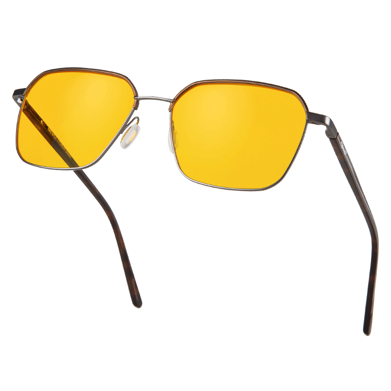 Prisma German Brand Blue Light Blocking Glasses Large Frame Lightweight Unisex Computer Phone Office Protective Non-Prescription Glasses ET709