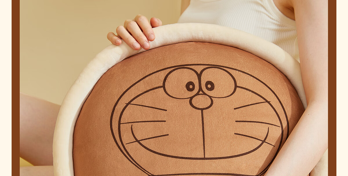 MIDO HOUSE Mingdu & Doraemon Co-Branded Throw Pillow Sofa Living Room Bedroom Home Backrest Lumbar Support Cushion Pillow Core, Memory Foam 5