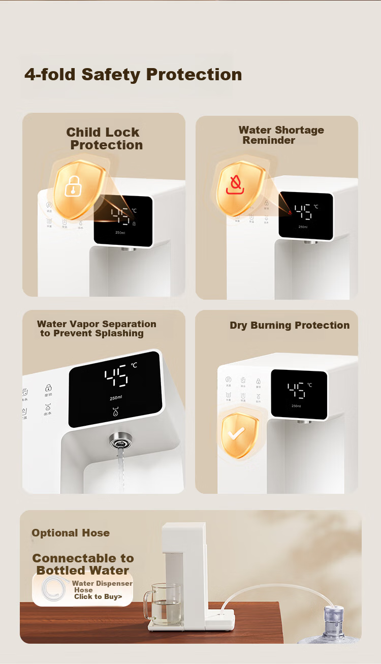 JD Original Yanshi Water Dispenser with Heating And Cooling Function, Home Desktop Small Direct Drinking All-In Kettle, 3-Second Instant Heating, 4L Antibacterial Water Tank, Annual Meeting Administrative Procurement 12