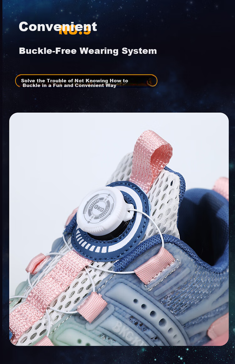BKG Running Shoes for Boys, New Autumn Student Single Mesh Breathable Girls' Sports Roller Skates X25533-B15 10