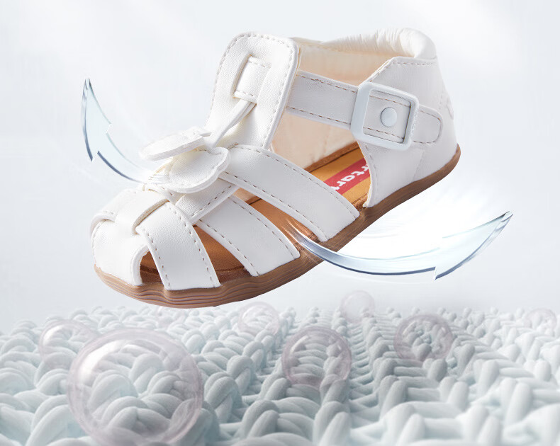 Katetu Children's Sandals, Girls' Summer Walking Shoes, Princess Shoes, for Ages 1-6, Boys' Closed-Toe Soft-Soled Baby Sandals XZ36 4