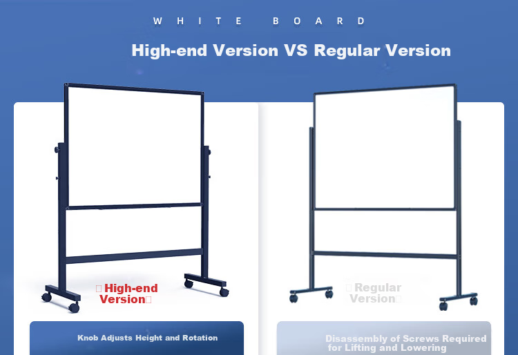 BBNEW 100*150cm Double-Sided Whiteboard Stand with Adjustable Height And Flip Function Magnetic Whiteboard for Meetings, Office, Home And Teaching NEWV100150 1