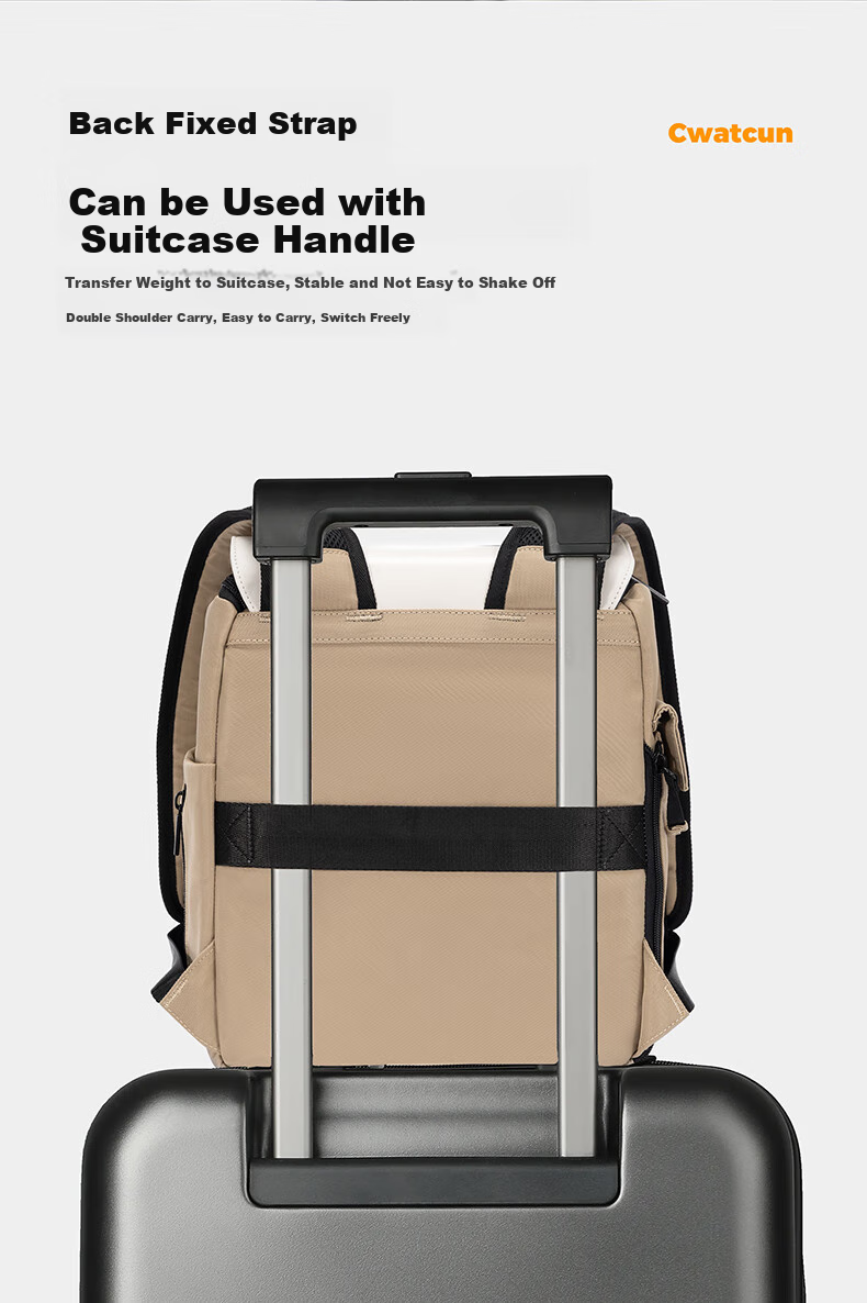CWATCUN Camera Backpack with Waterproof Top And Bottom Compartments, Side Quick-Access Photography Bag Compatible with Fuji, Canon, Sony, Niko 7