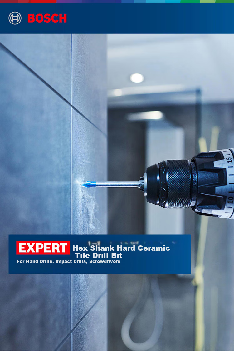 BOSCH Little Blue Arrow Hexagonal Shank Ceramic Tile Drill Bit 12mm 1