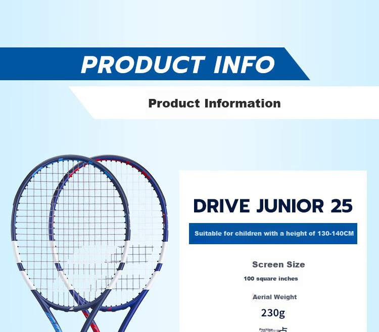 Babolat DRIVE JR Series New Children's And Youth Advanced Beginner All-In Tennis Racket, Baobao Li 6