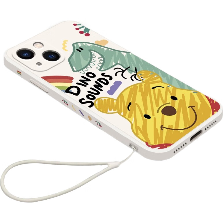 Силиконовый чехол ZiTai для iPhone 11, защитный чехол с ярким дизайном "Винни Пух", противоударный мягкий чехол, 6.1 дюйма, белый