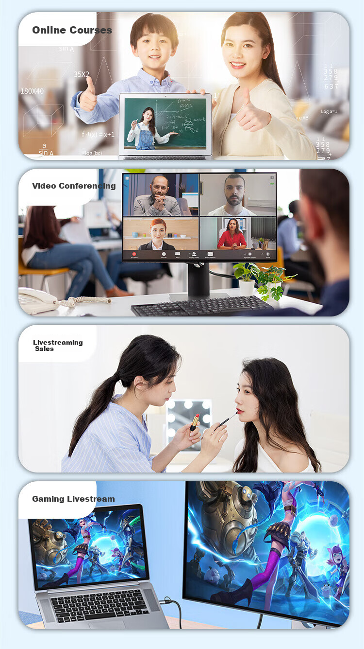 TCHD Video Tianchuanghengda TC-Ai X5 Pro, 4K Live Streaming Camera, Landscape Screen Entertainment Live Streaming Equipment Set, Beauty Filter for Streamers, High-Definition Livestreaming Studio Camera 7
