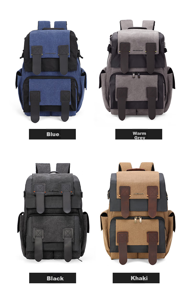HEAD Backpack for Men And Women, 15.6-Inch Laptop Bag, Cool And Stylish Schoolbag with Large Capacity, Water-Resistant Cycling Backpack 10