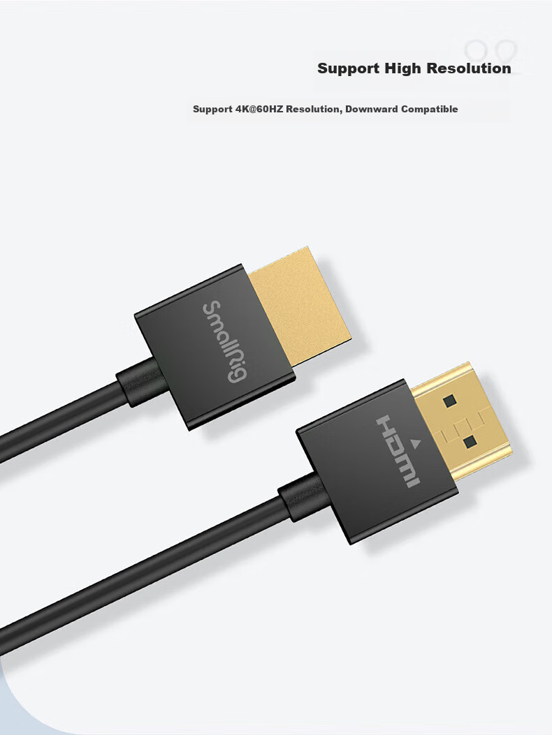 SmallRig 2956 Ultra-Thin HDMI Cable with Standard Type-A HDMI Port Camera Photography And Videography Accessory 4