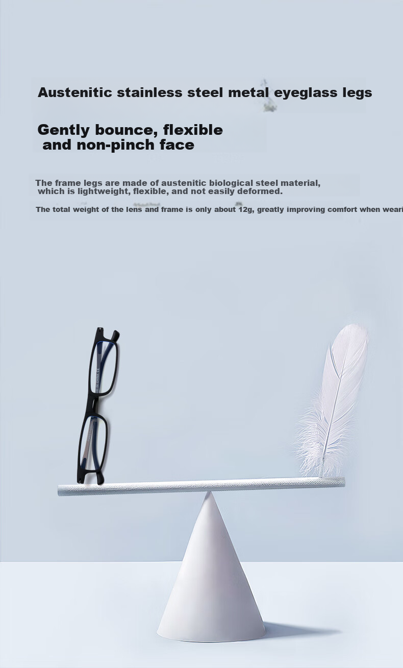 WESEE Reading Glasses for Men, German Imported Portable High-End Brand Genuine Foldable Anti-Blue Light Glasses +125 Degrees 5