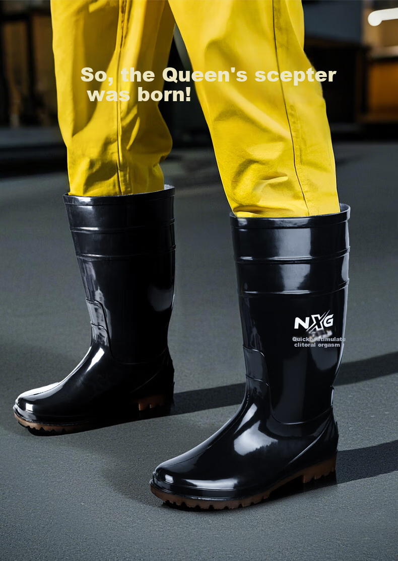 NXG High-Top Chemical Protective Boots, Rain Boots, Oil And Acid Resistant, Waterproof, Non-Slip, Flood Prevention Water Shoes [1 Pair] G62-Size 42 1