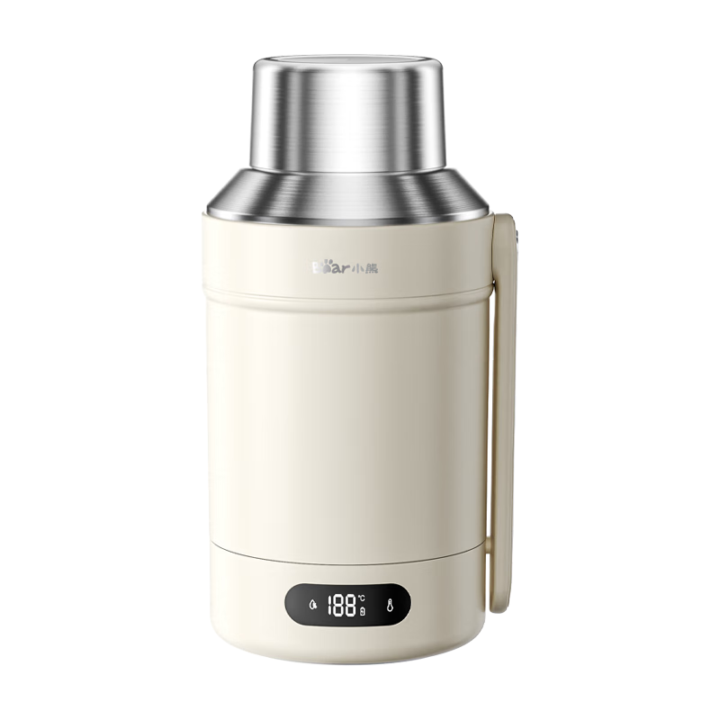 Bear Portable Electric Kettle, 316L Stainless Steel Water Boiler 1L, Outdoor Travel Insulated Hot Water Cup, ZDH-R10Q2 Gift