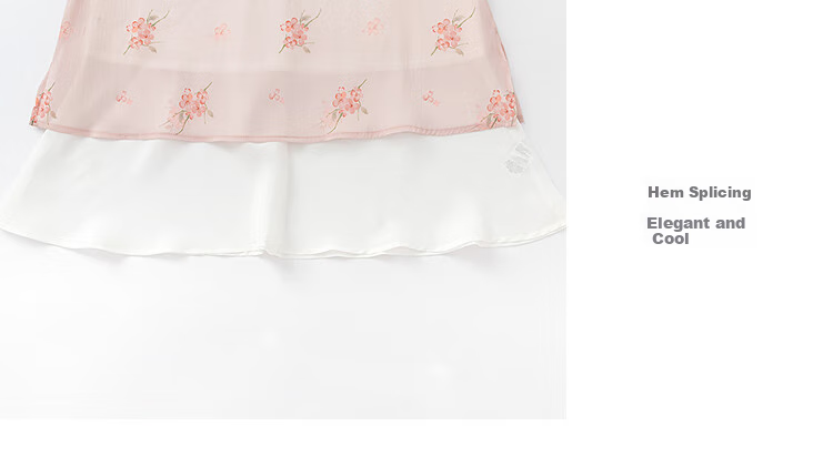 BALABALA Girls' Sleeveless Dress, New Chinese Style Dress, Baby Summer Outfit, Children's National Style Qipao Hanfu 3