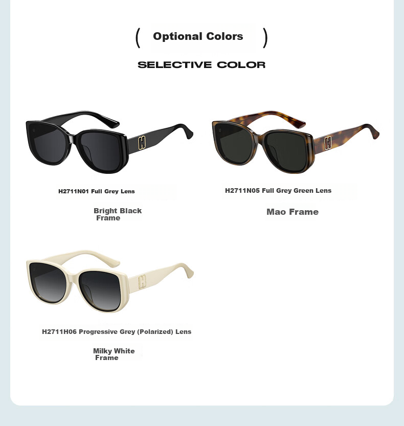 HELEN KELLER Sunglasses for Women, UV Protection, 2026 New Style, High-End Trendy Retro INS Polarized Sunglasses, Sun Protection Glasses, Cat-Eye 7