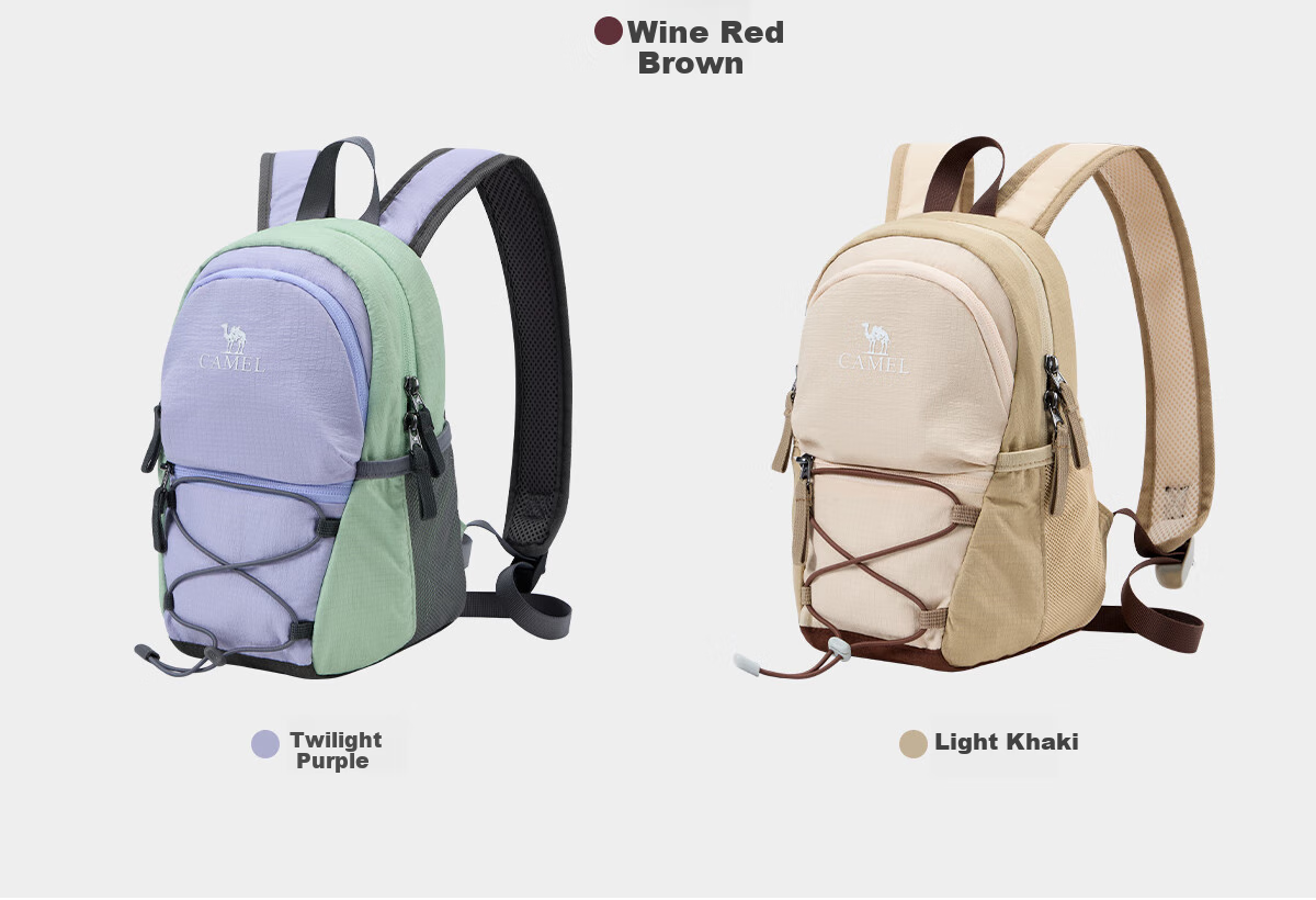 CAMEL Commuter Casual Backpack, Travel Lightweight Bag, Laptop Bag, Hiking Backpack 575B741036, Twilight Purple 19