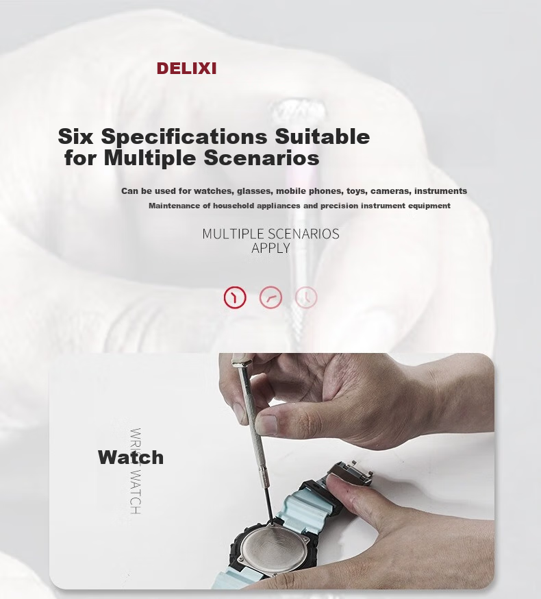DELIXI Watch Screwdriver Set, Eyeglasses Specialized Small Phillips Screwdriver, Mobile Phone And Laptop Repair Tools 7
