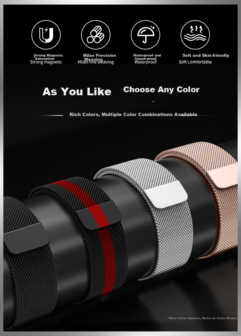 Weiqiantu [Magnetic Milan] Compatible with Huawei GT7/GT6/GT5/Pro Watch Band, for Watch6/6pro/Watch5/watch4pro, GT4/3 Proton Watch Strap 2