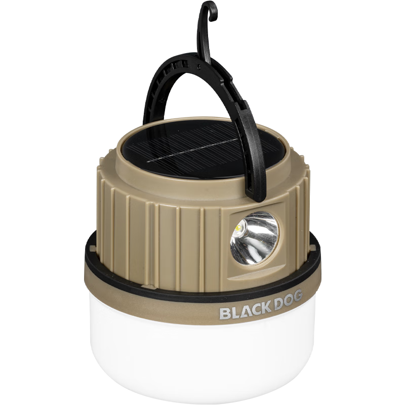 Black Dog Multifunctional Camping Light Solar Outdoor Emergency Rechargeable Camping Lantern