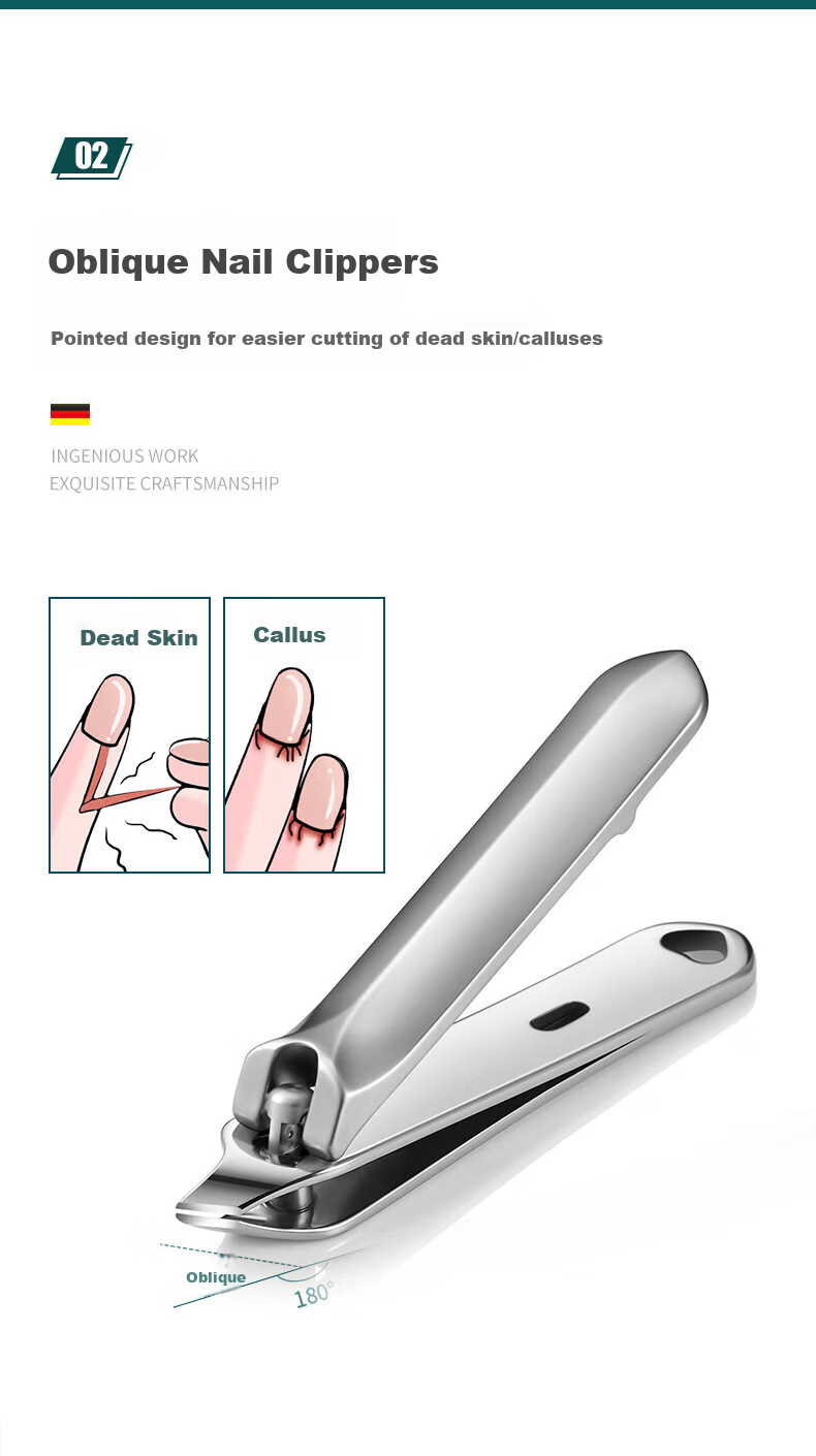 MR.GREEN German Nail Clipper Set, Wedding Gift for Women, Removes Dead Skin, Trims Nails, Manicure Tools, Blackhead Remover, Acne Needle, Ear Pick, Tweezers, Imported Stainless Steel Manicure Gift Box, 9-Piece Set Mr-6040 6