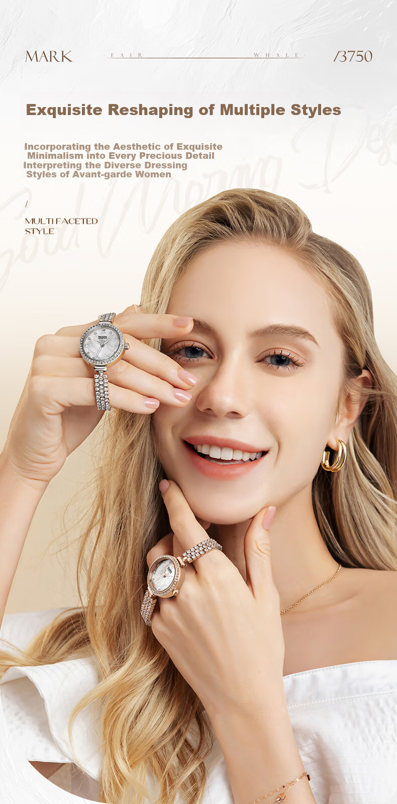 MARK FAIRWHALE Women's Watch, Top Ten Famous Watches, Small Dial, Chinese Brand Light Luxury Wristwatch, Birthday Gift for Girlfriend 3