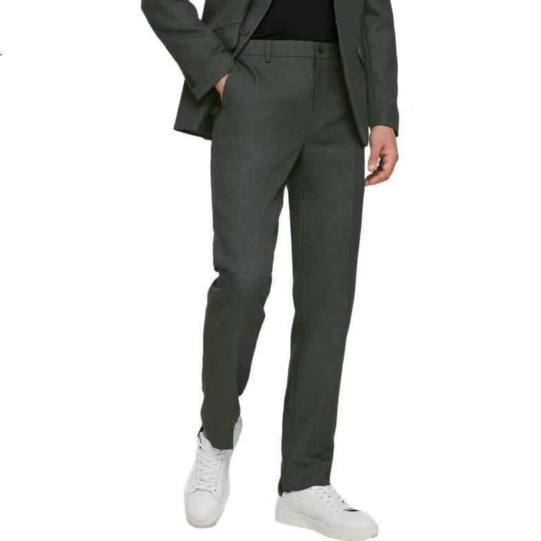 G2000 [Anti-Static] Spring And Autumn Mall Matching Business Commute Soft Comfortable Formal Dress Pants, Dark Gray, Size 33