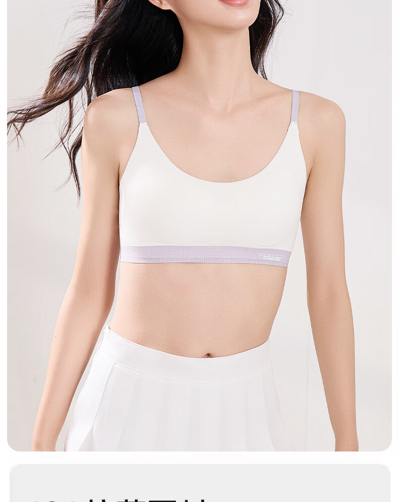 Dushiliren 26 New Style Underwear, for Female Students in Middle School And High School, Teenage Girls' Camisole, Bra for 13-Year Girls during Puberty, Second Stage 1