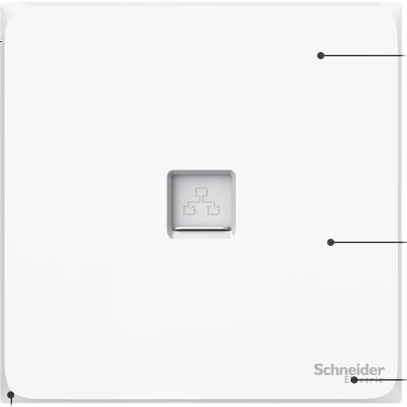 Розетка компьютерная Schneider Electric 86-Type, Категория 5e, Cream White