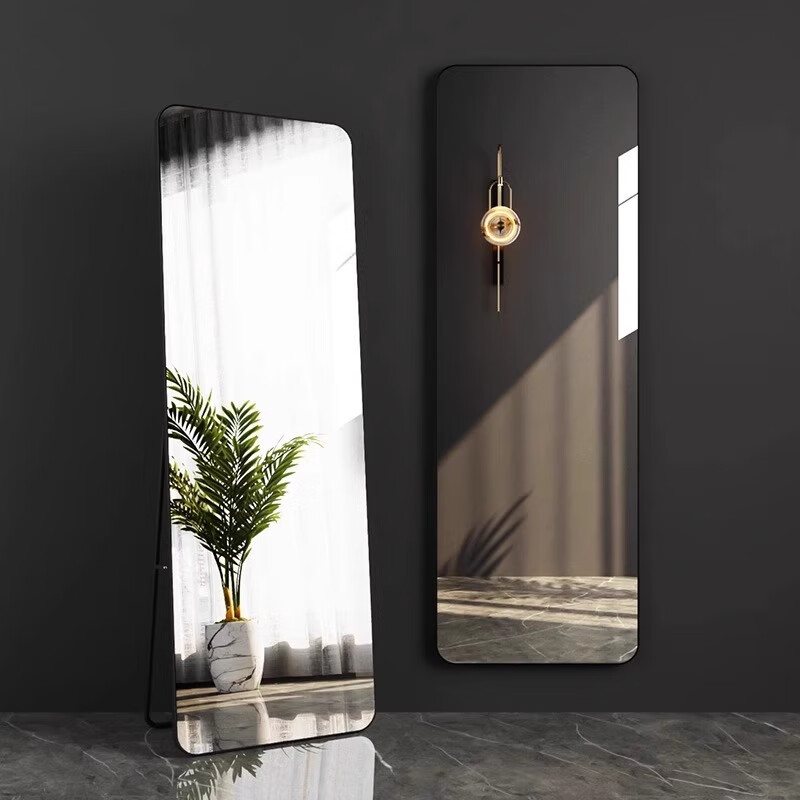 Huayin Xuan Full-Length Dressing Mirror Floor Mirror Home Simple Wall-Mounted Popular Girls Bedroom Makeup Wall Hanging Fitting Mirror